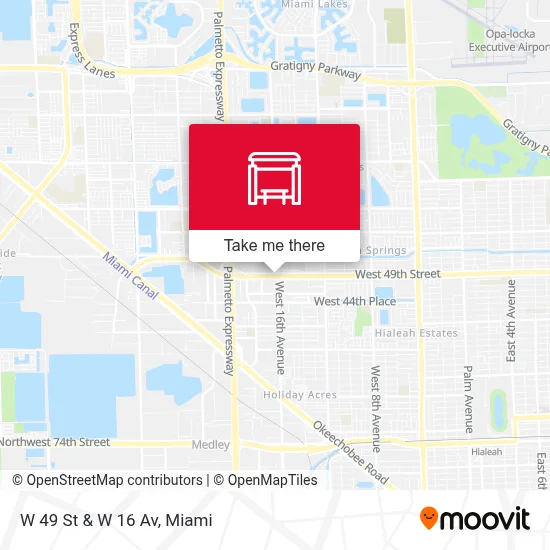 W 49 St & W 16 Av map