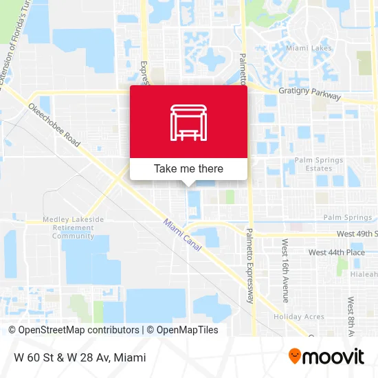 W 60 St & W 28 Av map