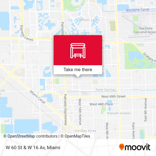 W 60 St & W 16 Av map