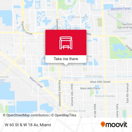 W 60 St & W 18 Av map