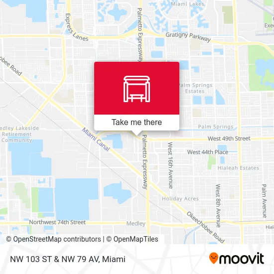 Mapa de NW 103 ST & NW 79 AV