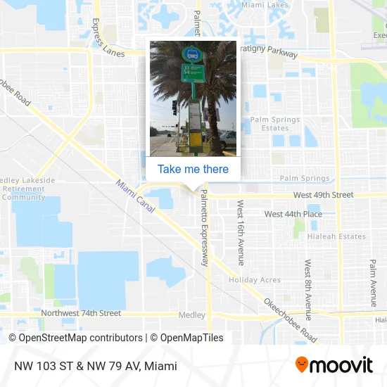 Mapa de NW 103 ST & NW 79 AV