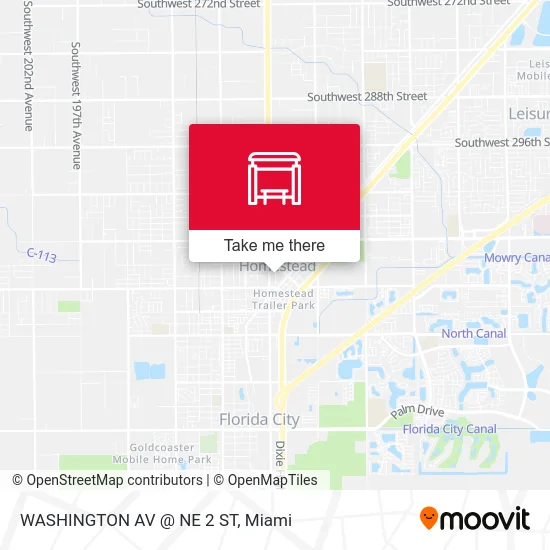 Mapa de WASHINGTON AV @ NE 2 ST