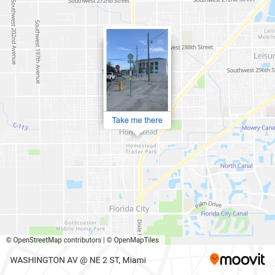 Mapa de WASHINGTON AV @ NE 2 ST