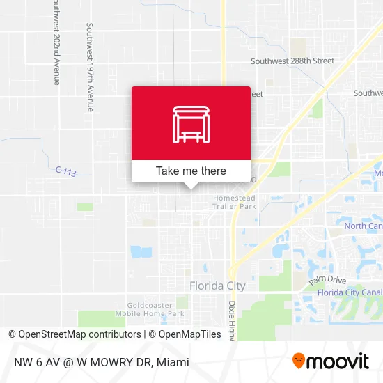 Mapa de NW 6 AV @ W MOWRY DR
