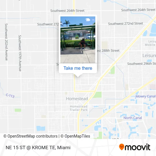 NE 15 ST @ KROME TE map