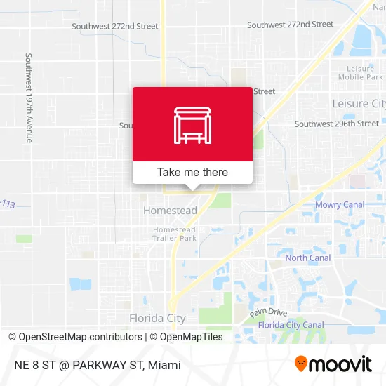 Mapa de NE 8 ST @ PARKWAY ST