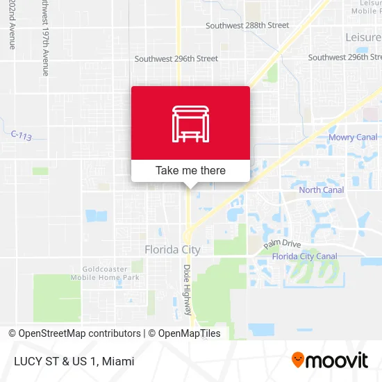 Mapa de LUCY ST & US 1