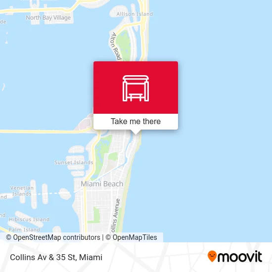 Collins Av & 35 St map