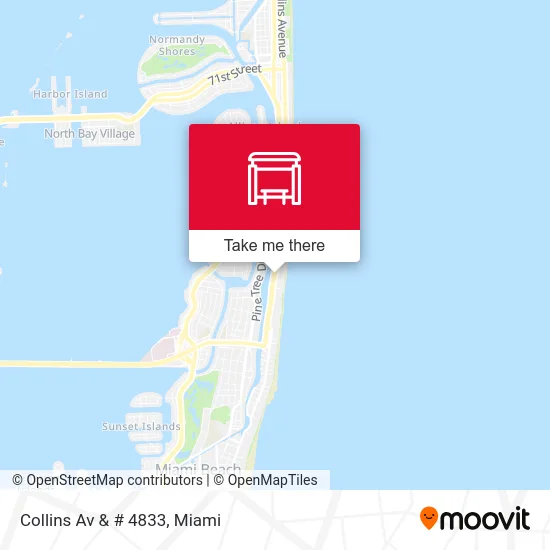 Collins Av & # 4833 map