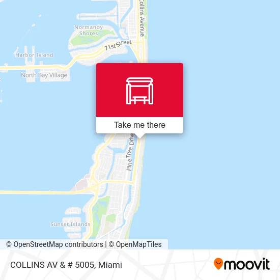 COLLINS AV & # 5005 map