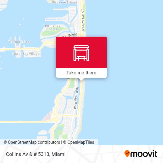 Collins Av & # 5313 map