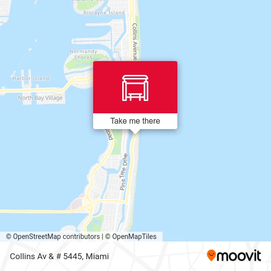 Collins Av & # 5445 map