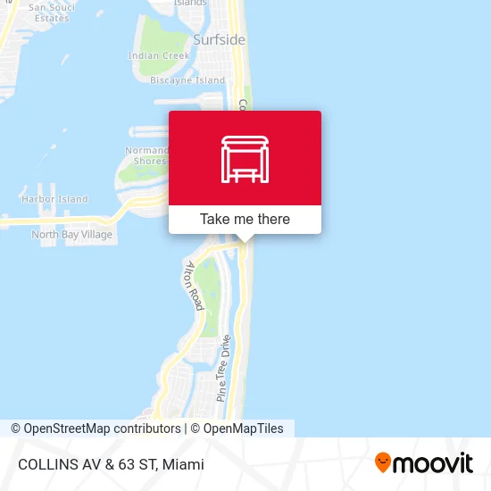 COLLINS AV & 63 ST map