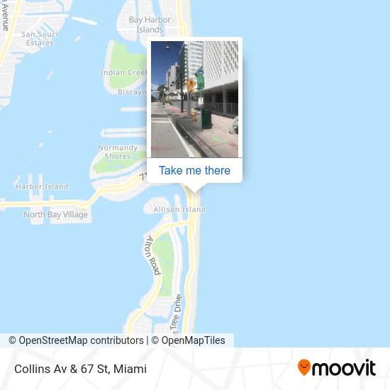 Collins Av & 67 St map