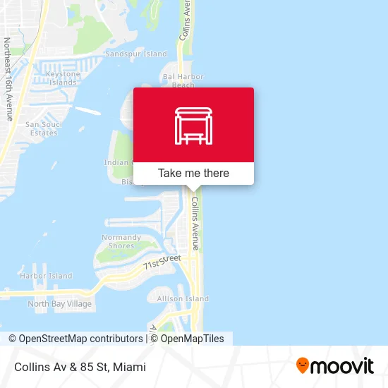 Collins Av & 85 St map