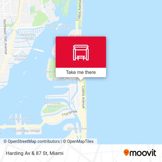 Harding Av & 87 St map