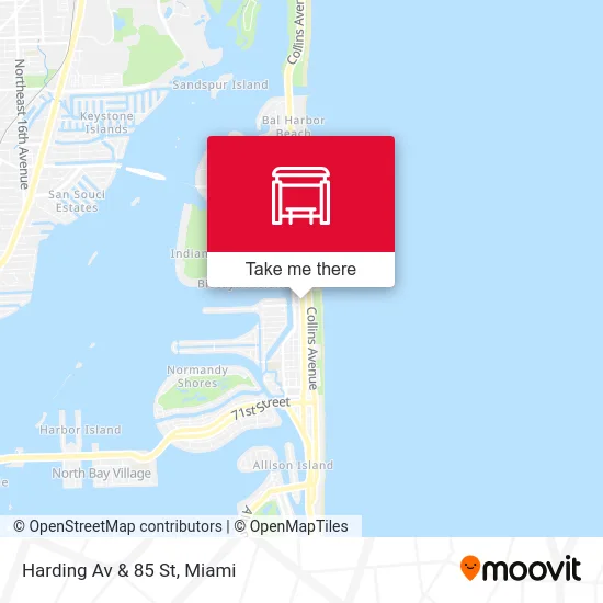 Harding Av & 85 St map