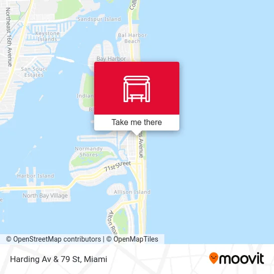 Harding Av & 79 St map