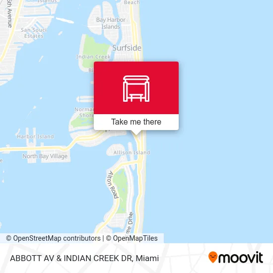 ABBOTT AV & INDIAN CREEK DR map