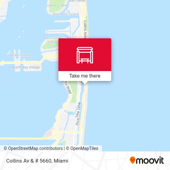 Collins Av & # 5660 map