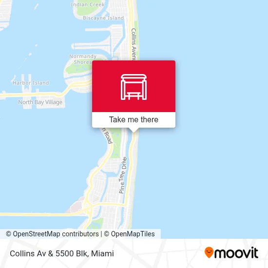 Collins Av & 5500 Blk map