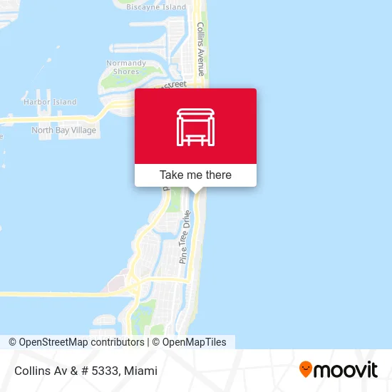 Collins Av & # 5333 map