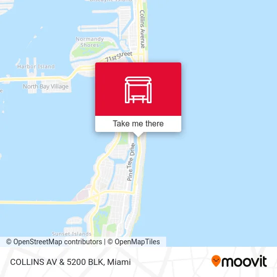 COLLINS AV & 5200 BLK map