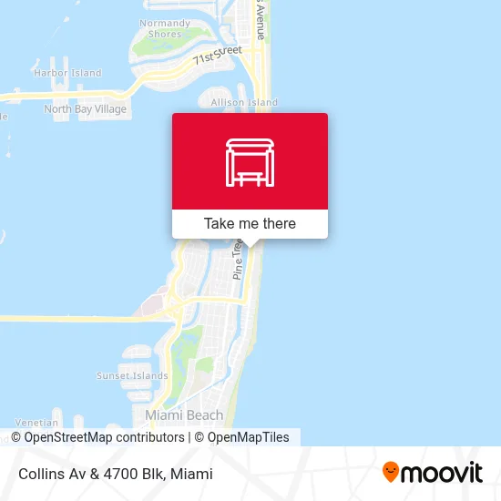 Collins Av & 4700 Blk map