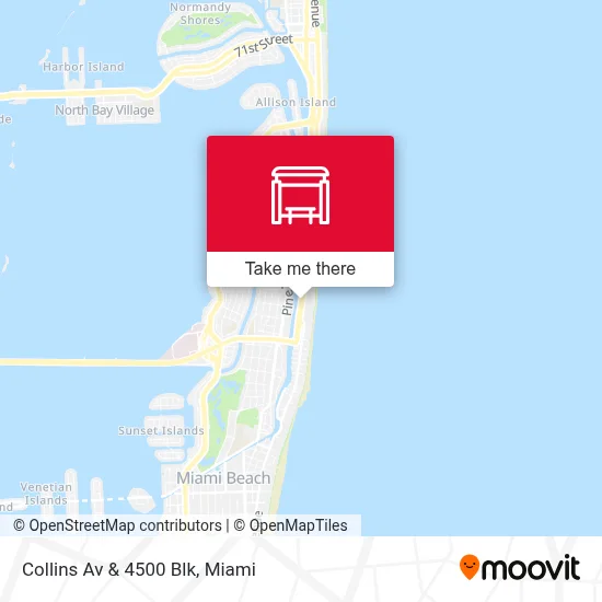 Collins Av & 4500 Blk map