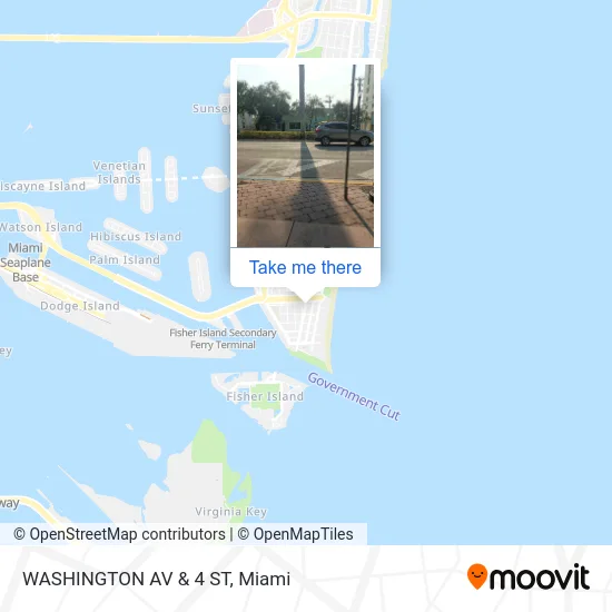 WASHINGTON AV & 4 ST map