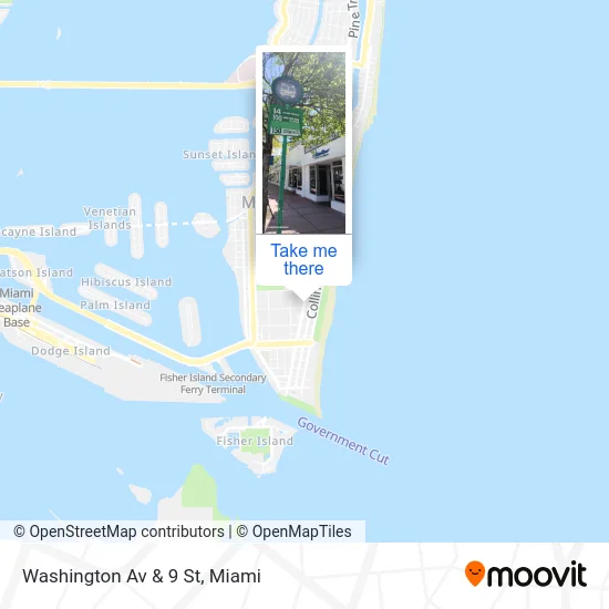Washington Av & 9 St map