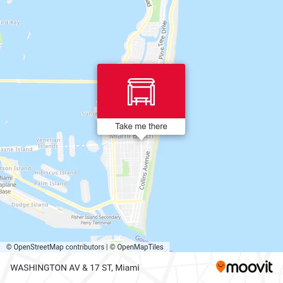 WASHINGTON AV & 17 ST map