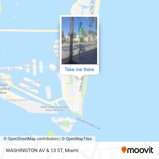 WASHINGTON AV & 13 ST map