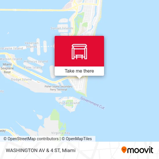 WASHINGTON AV & 4 ST map