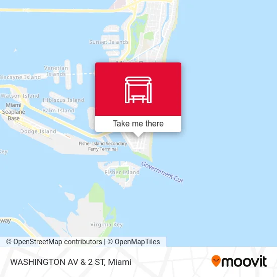 Mapa de WASHINGTON AV & 2 ST