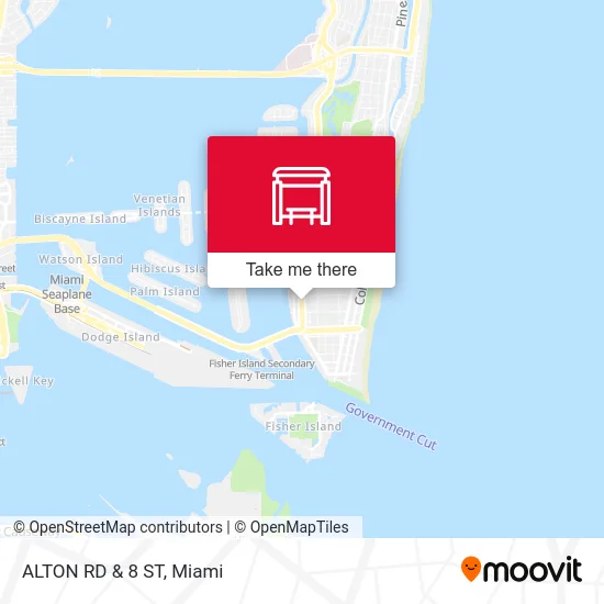 ALTON RD & 8 ST map