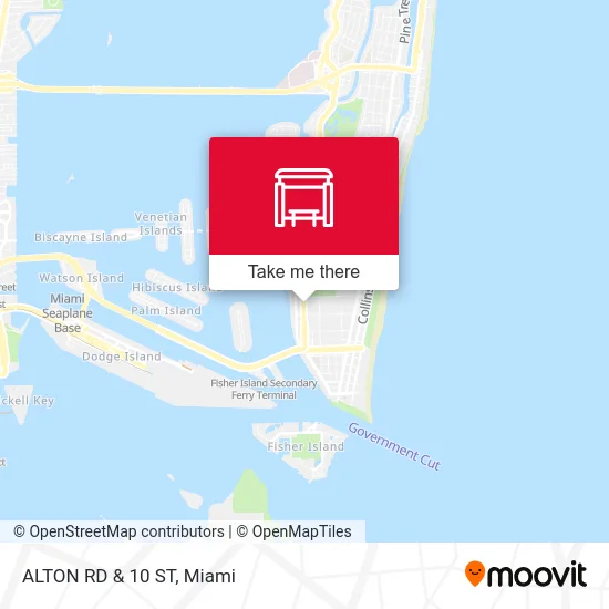 Alton Rd & 10 St map