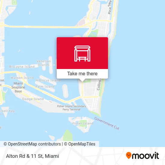 Alton Rd & 11 St map