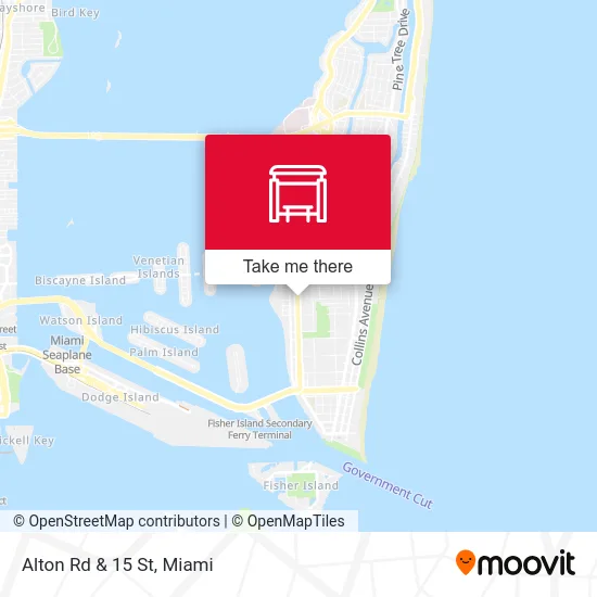 Alton Rd & 15 St map
