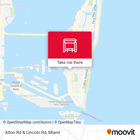 Alton Rd & Lincoln Rd map