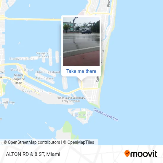 ALTON RD & 8 ST map
