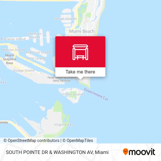 SOUTH POINTE DR & WASHINGTON AV map