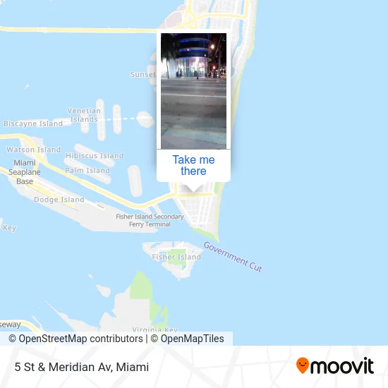 5 St & Meridian Av map