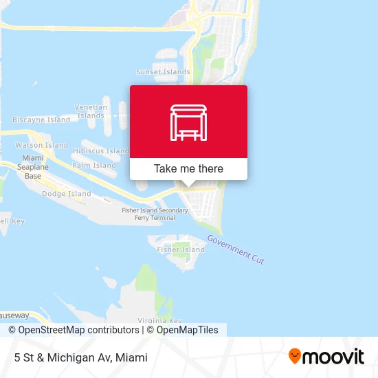 5 St & Michigan Av map