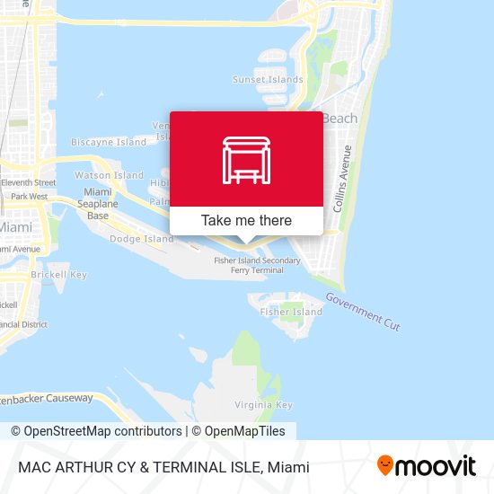 Mac Arthur Cy & Terminal Isle map