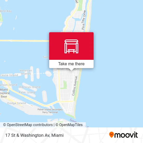 17 St & Washington Av map