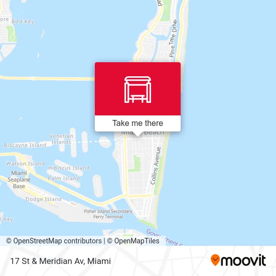 17 St & Meridian Av map