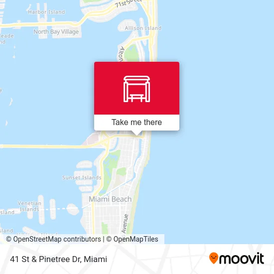 41 St & Pinetree Dr map