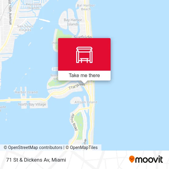 71 St & Dickens Av map